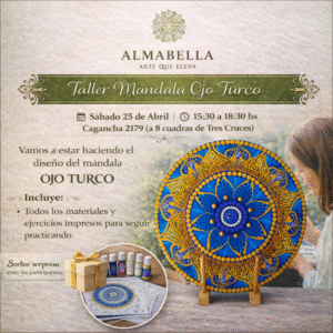 TALLER MANDALA OJO TURCO - SABADO 25 DE ABRIL (MONTEVIDEO)