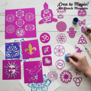KIT DE STENCIL PARA MÁNDALAS – ALMABELLA 