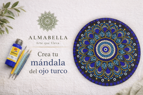 Boceto Tutorial Mándala ojo Turco