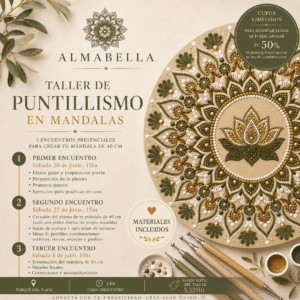 TALLER PRESENCIAL DE PUNTILLISMO EN MANDALAS- JUNIO (PARQUE DEL PLATA)
